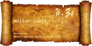 Weiler Zsolt névjegykártya