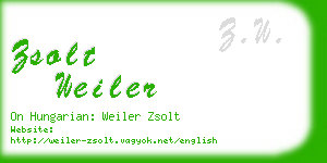 zsolt weiler business card